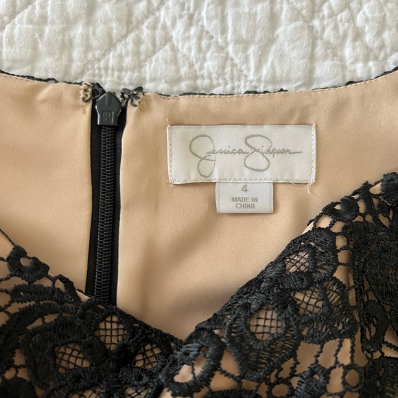 NWOT Jessica Simpson black cocktail dress. Size 4. - Picture 2 of 6